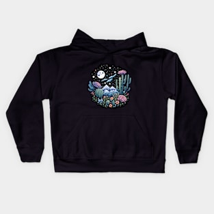 Mountains and Cactus Kids Hoodie